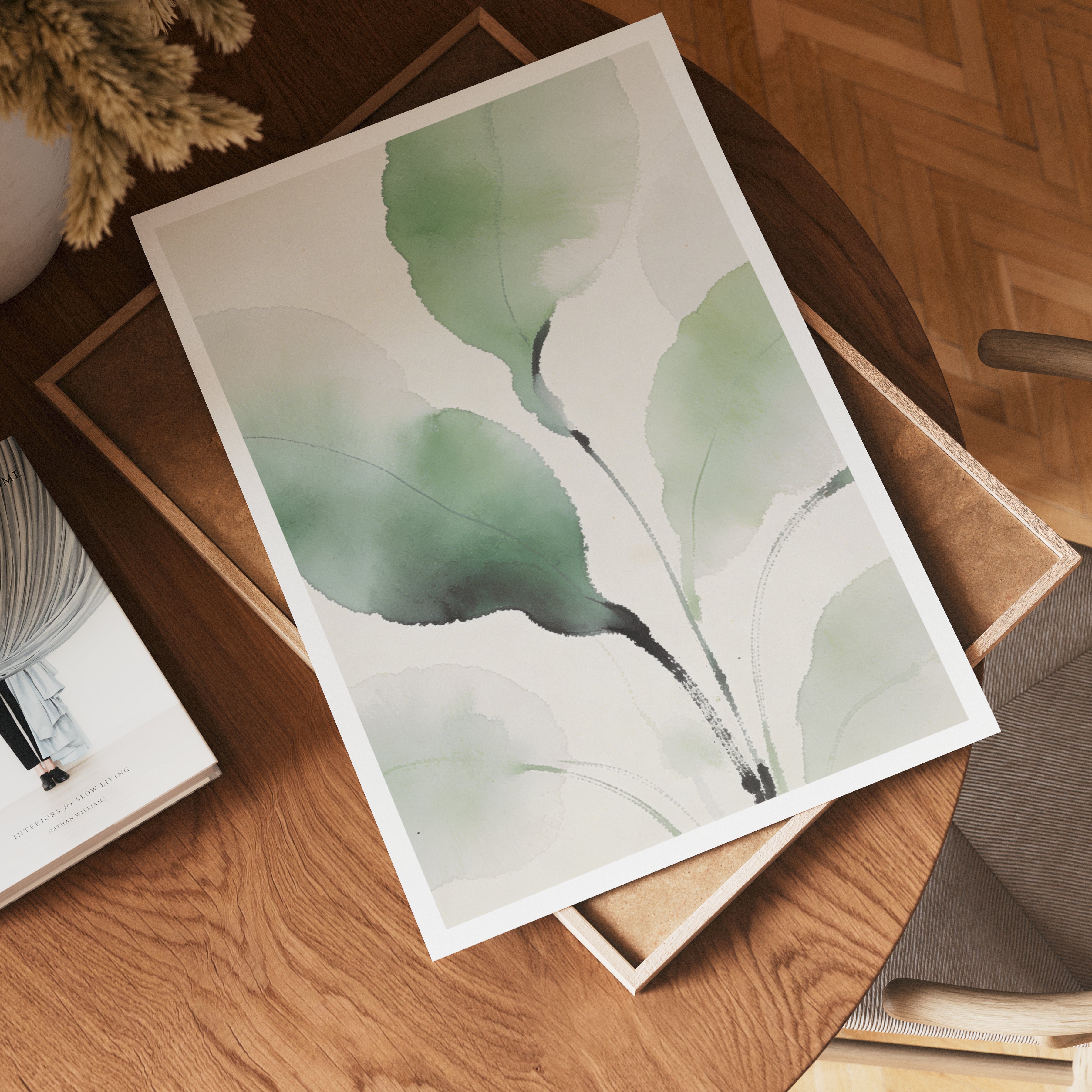 Verdant Flow Harmony poster visad rakt fram – Bozetto affisch i hög tryckkvalitet