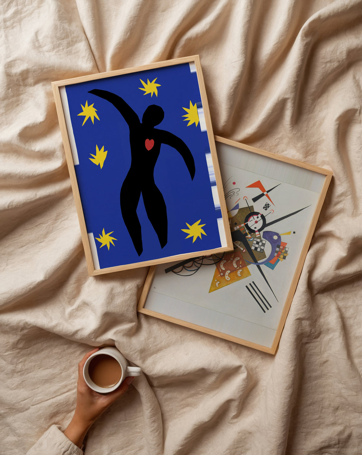 Henri Matisse Icarus 1947 Poster – två posters i rum 3