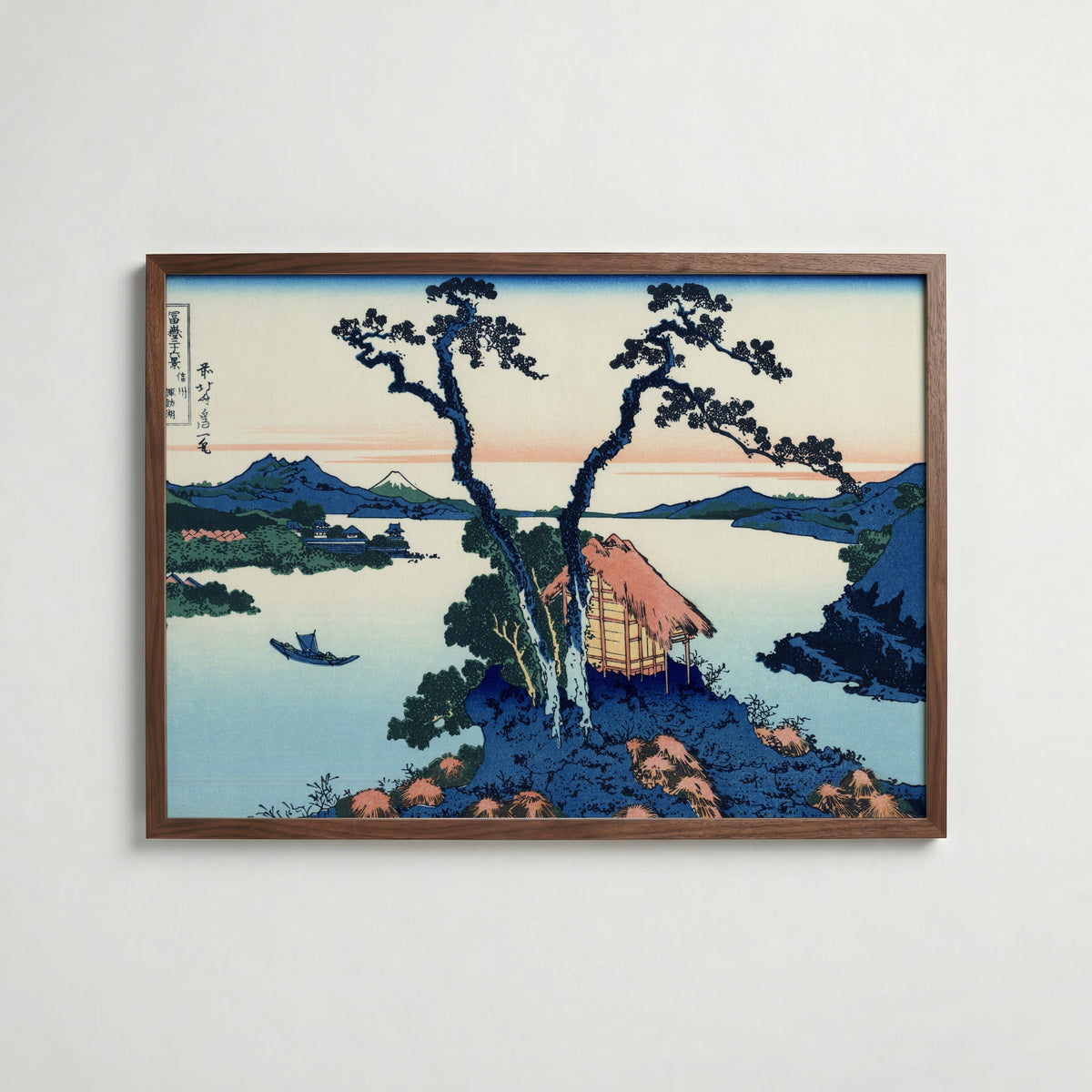 Katsushika Hokusai Lake Suwa in Shinano Province 1831 Poster – valnötsram