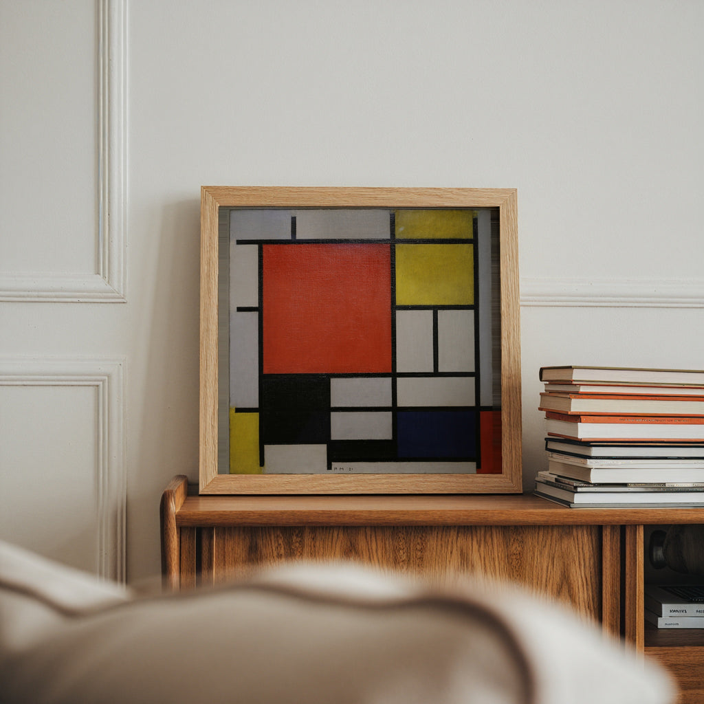 Piet Mondrian Composition with Large Red Plane 1921 Poster – i rum 6