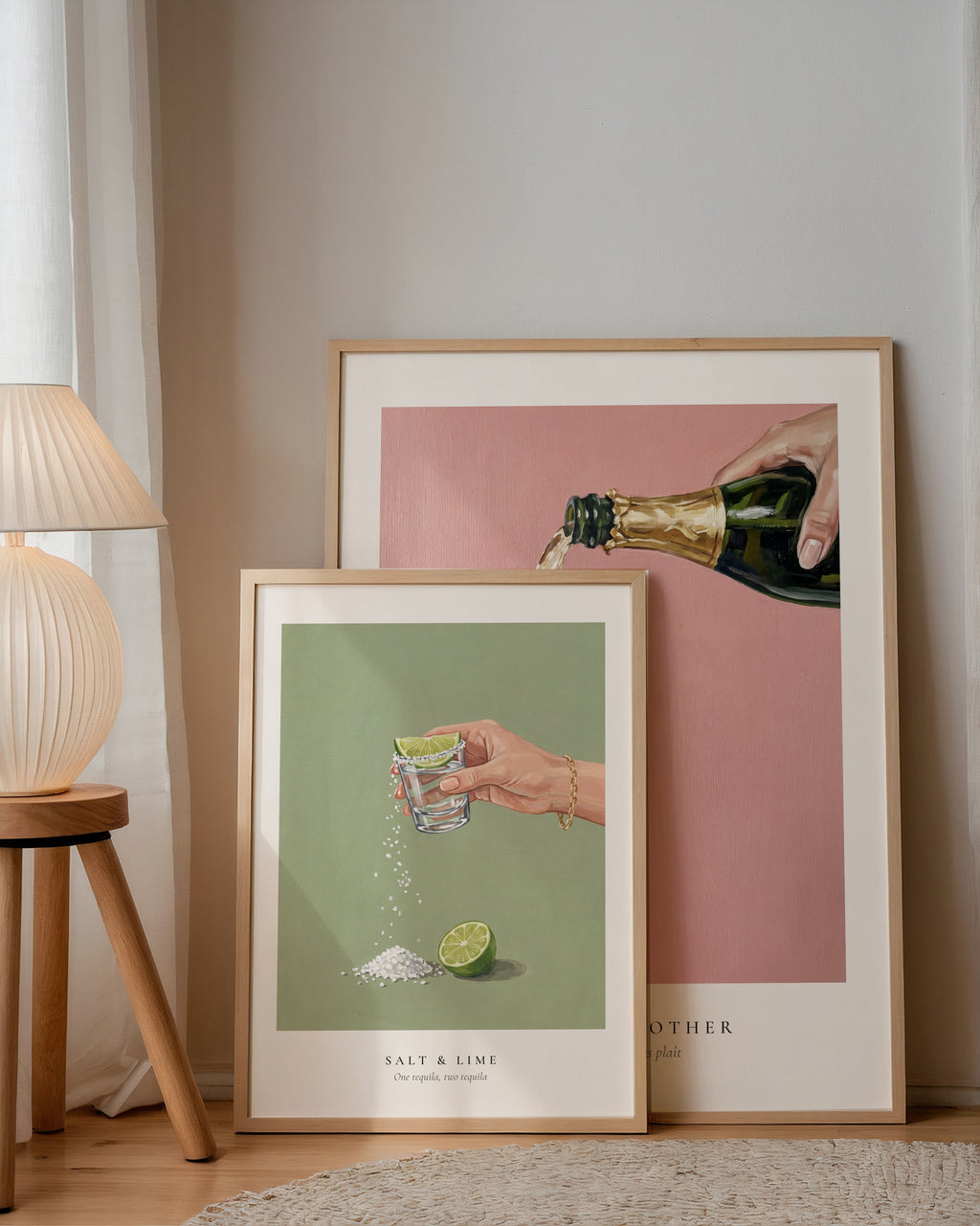 Salted Lime Ritual Poster – två posters i rum 3