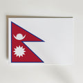 Nepal National Flag Poster – modern konst och stilren konsttryck för hemmet hos Bozetto