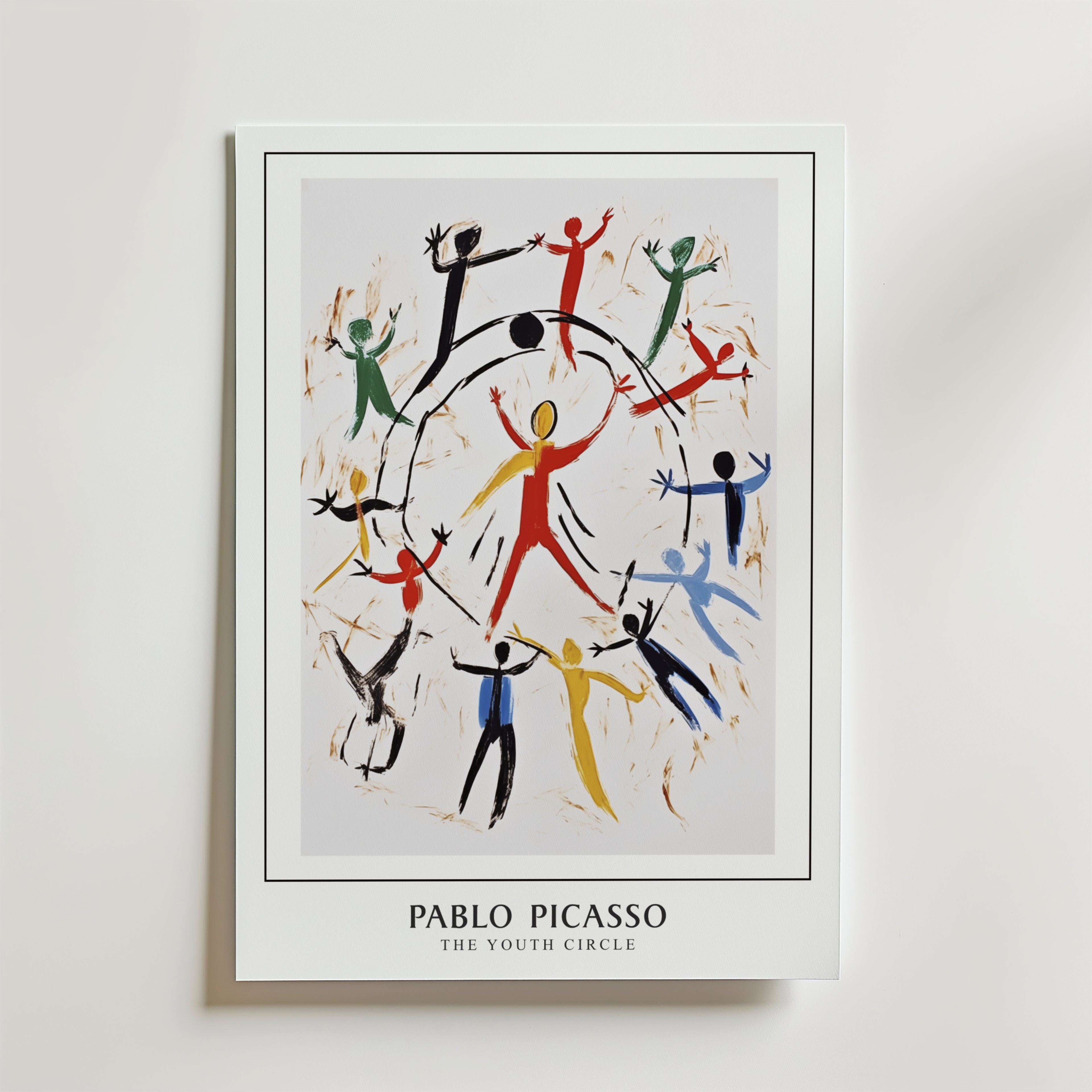 Picasso The Youth CIrcle – stilfullt konsttryck från Bozetto, tryckt på matt finpapper