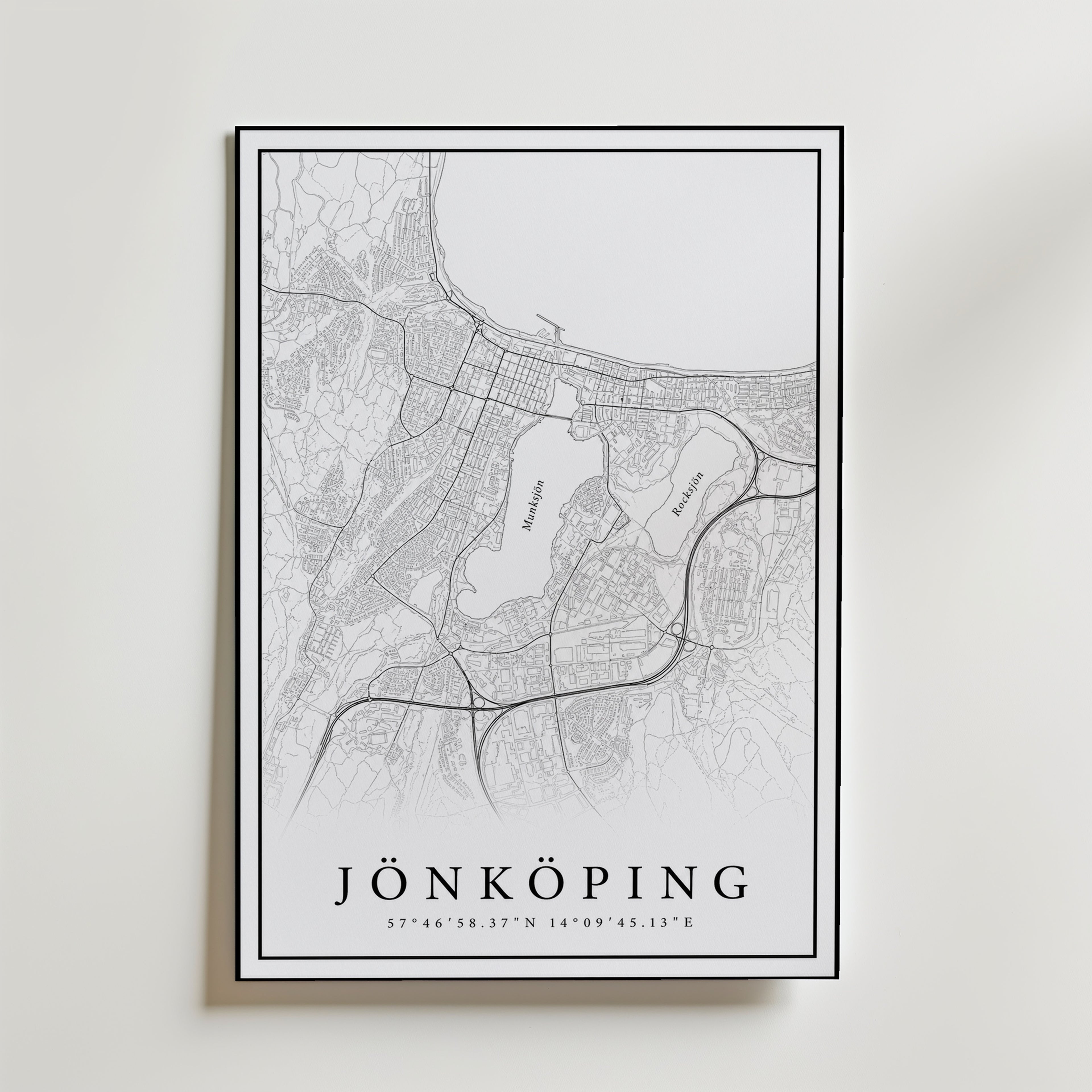 Storleksguide för Jönköping Karta – välj din favoritstorlek och beställ hos Bozetto