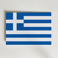 Greece National Flag Poster – modern konst och stilren konsttryck för hemmet hos Bozetto