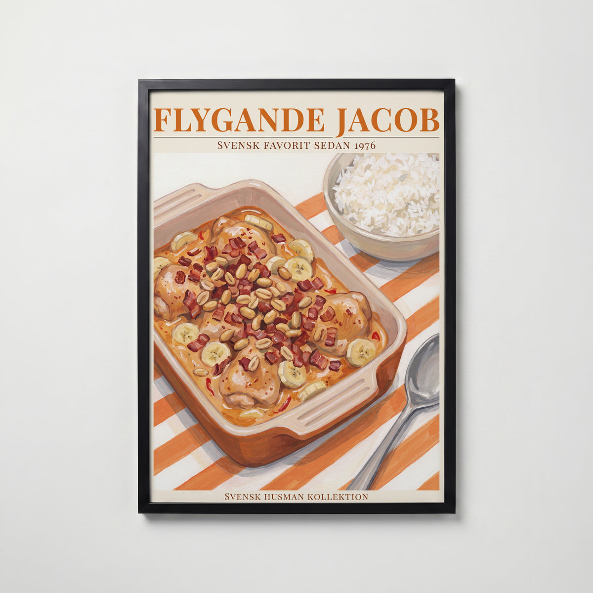 Flygande Jacob Poster – svart ram