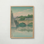 Hasui Kawase Morning at Nijubashi Bridge 1930 Poster – ekram
