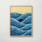 Hidden Cat Waves Poster – ekram
