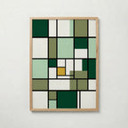 Piet Mondrian Composition in Green Poster – ekram