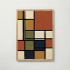 Piet Mondrian Composition in Terracotta Poster – ekram
