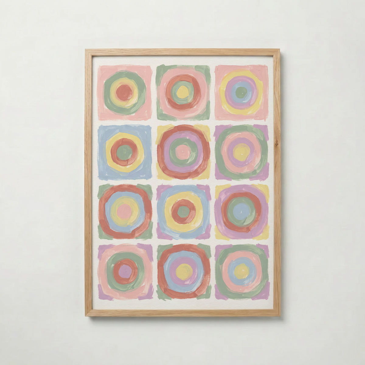 Wassily Kandinsky Concentric Circles in Pastel Poster – ekram