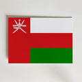 Oman National Flag Poster – modern konst och stilren konsttryck för hemmet hos Bozetto