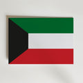 Kuwait National Flag Poster – modern konst och stilren konsttryck för hemmet hos Bozetto