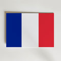 France National Flag Poster – modern konst och stilren konsttryck för hemmet hos Bozetto