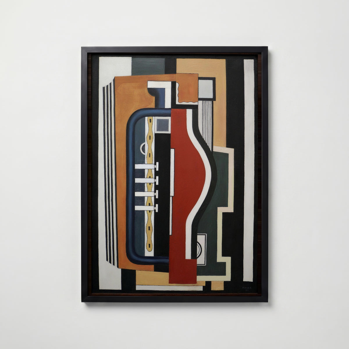 Fernand Leger The Accordion 1926 Poster – svart ram