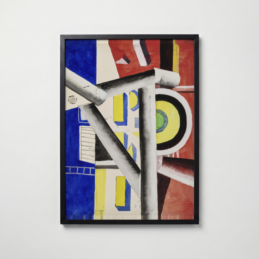 Fernand Leger The Scaffolding 1919 Poster – svart ram