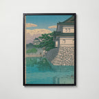 Hasui Kawase Kikyo Gate 1929 Poster – svart ram