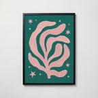 Henri Matisse Pink Algae Poster – svart ram