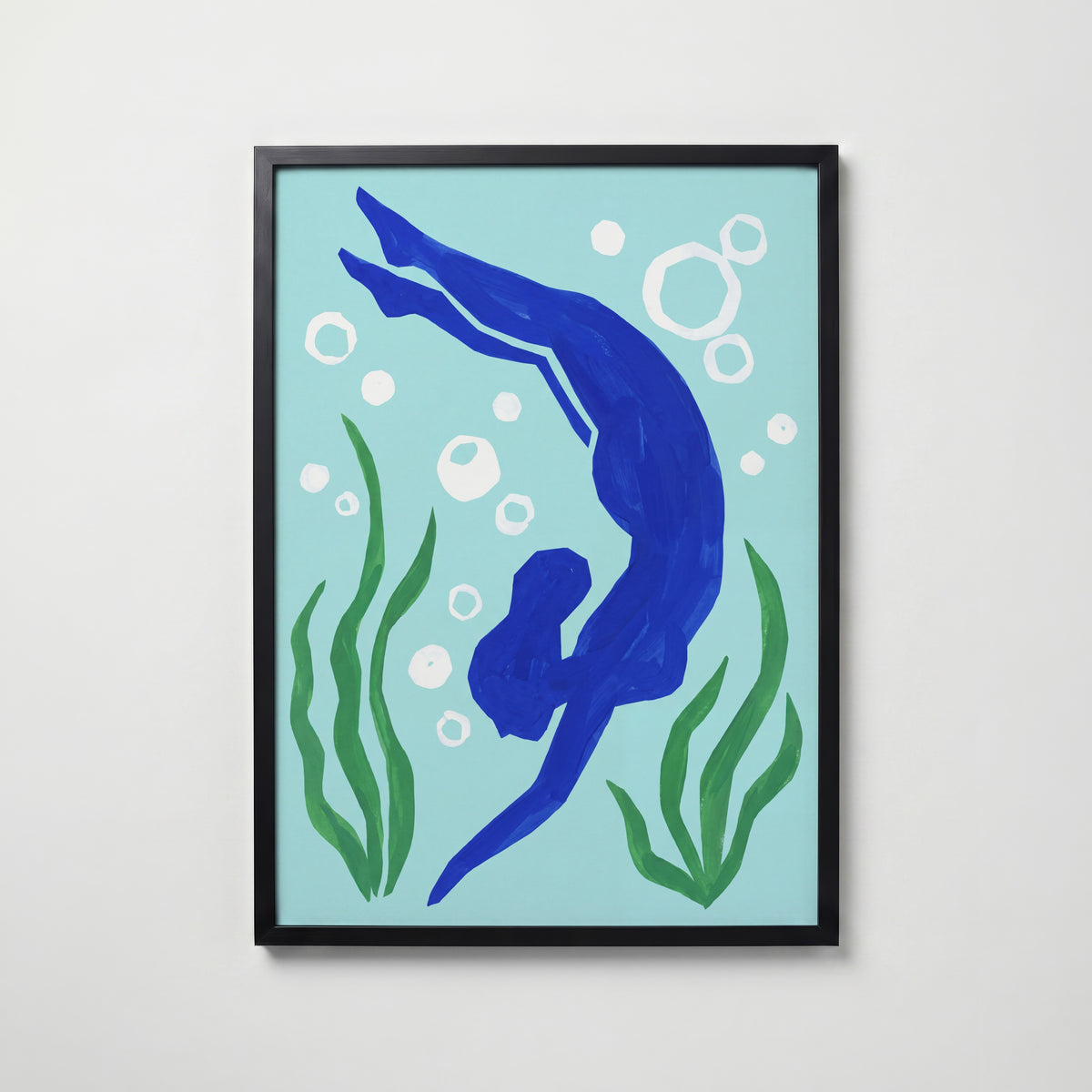Henri Matisse The Swimmer Poster – svart ram