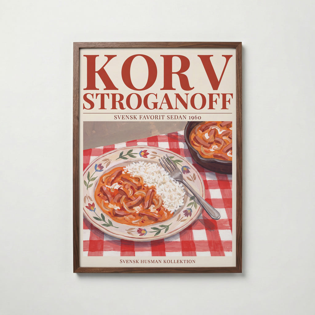 Korv Stroganoff Poster – valnötsram