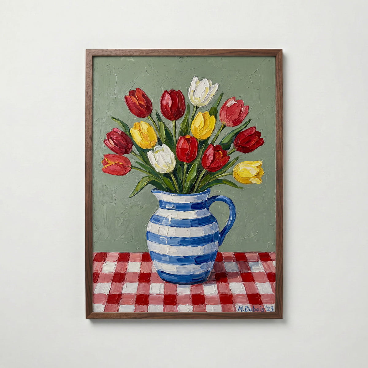 Tulpaner Stilleben Poster – valnötsram