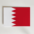 Bahrain National Flag Poster – modern konst och stilren konsttryck för hemmet hos Bozetto