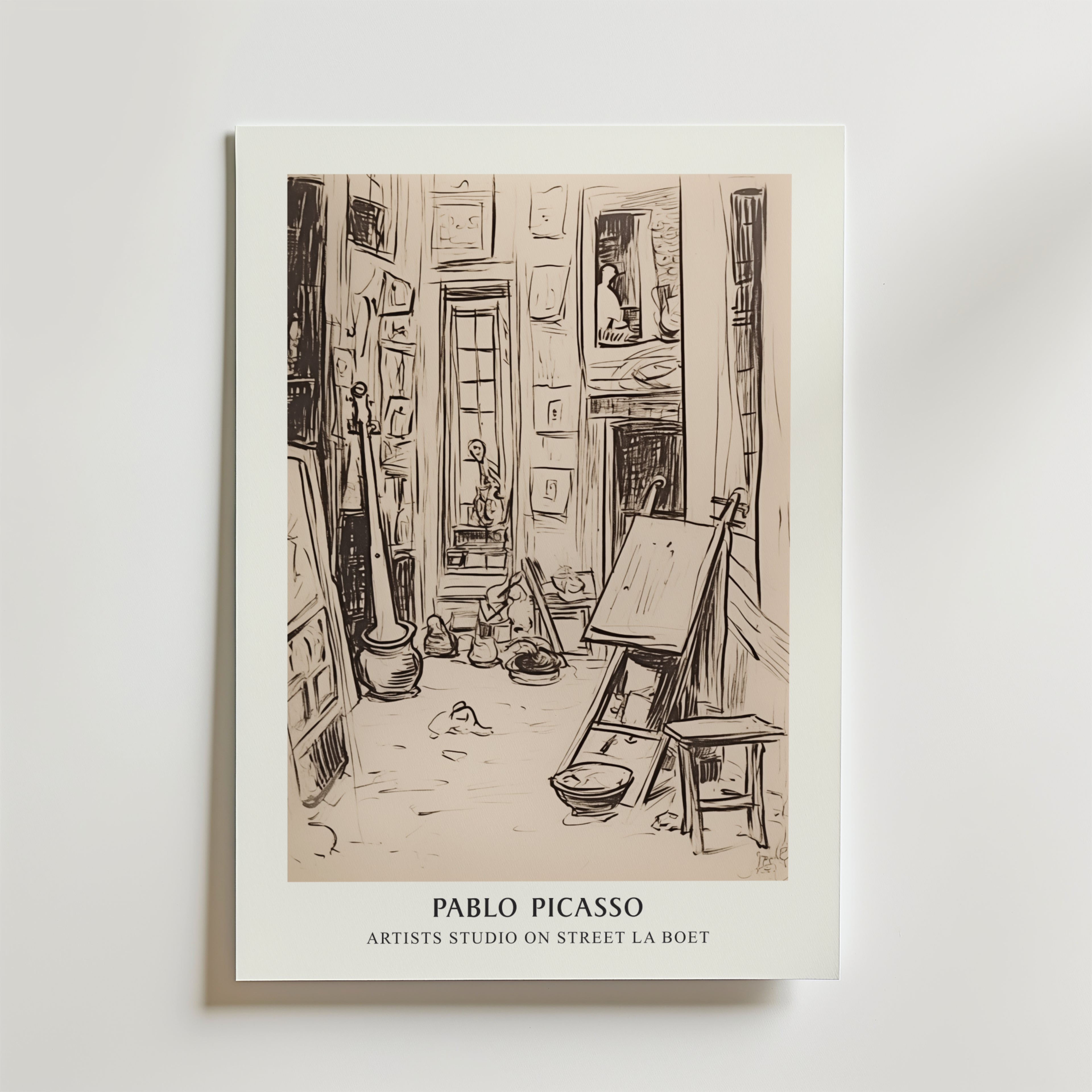 Picasso Echoes of Creation – stilfullt konsttryck från Bozetto, tryckt på matt finpapper