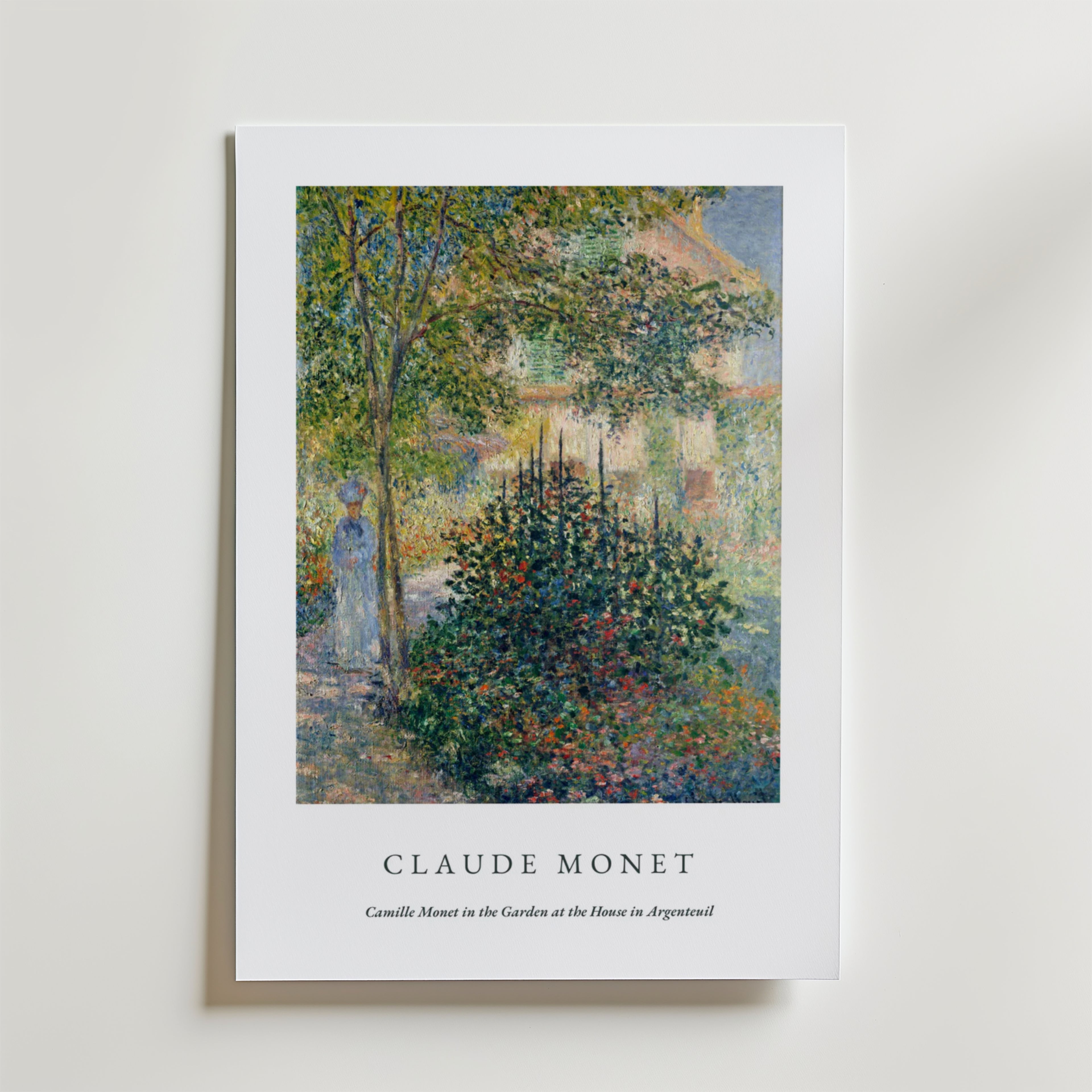 Claude Monet Painting Of – stilfullt konsttryck från Bozetto, tryckt på matt finpapper