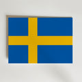 Sweden National Flag Poster – modern konst och stilren konsttryck för hemmet hos Bozetto