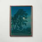 Hasui Kawase Moon at Magome 1930 Poster – valnötsram