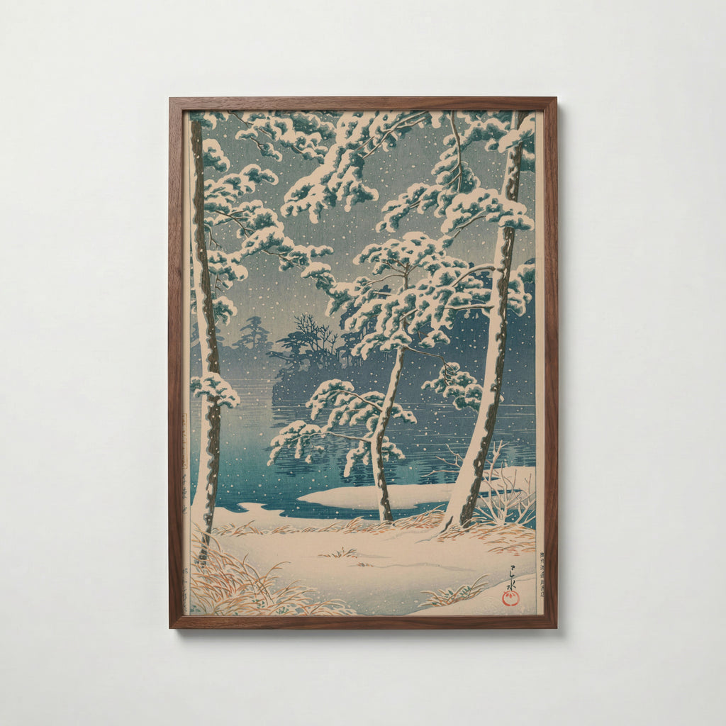 Hasui Kawase Senzoku Pond 1928 Poster – valnötsram
