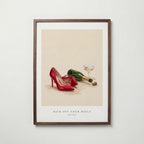 Lipstick and Linen Poster – valnötsram