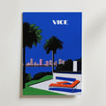 Miami Vice Hiroshi – stilfullt konsttryck från Bozetto, tryckt på matt finpapper