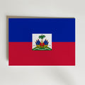 Haiti National Flag Poster – modern konst och stilren konsttryck för hemmet hos Bozetto