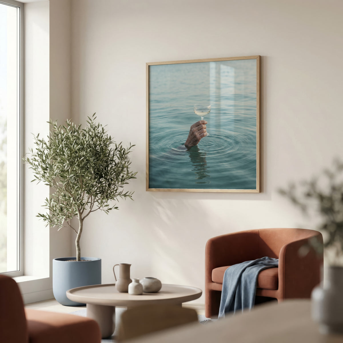 Champagne Sea Poster – i rum 4