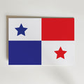 Panama National Flag Poster – modern konst och stilren konsttryck för hemmet hos Bozetto