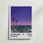 Mockup av Hiroshi Nagai Bridge Drive affisch på vägg – köp enkelt hos Bozetto i hög kvalitet
