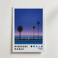 Mockup av Hiroshi Nagai City Lights affisch på vägg – köp enkelt hos Bozetto i hög kvalitet