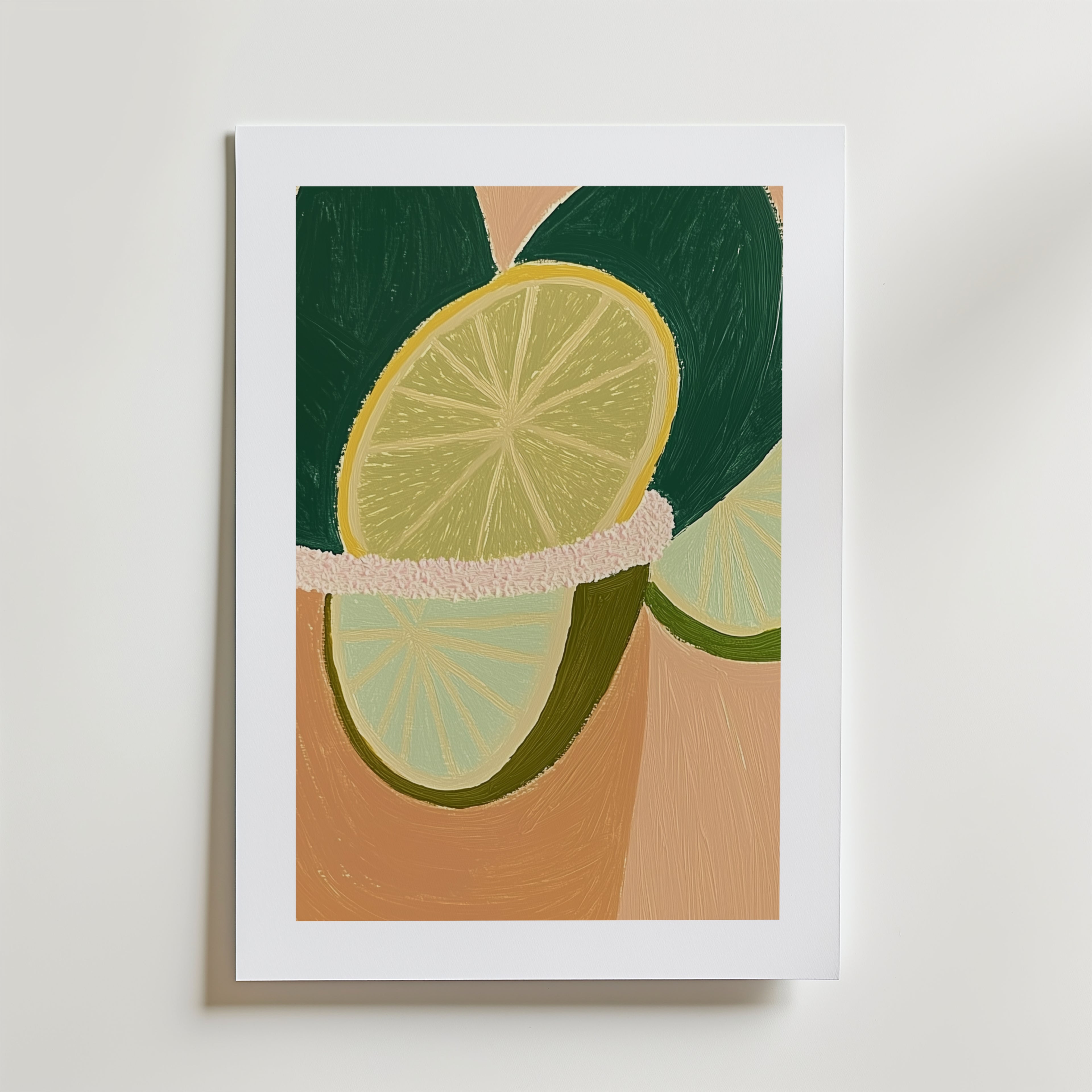 Citrus Dream – stilfullt konsttryck från Bozetto, tryckt på matt finpapper i hög tryckkvalitet