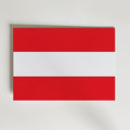 Austria National Flag Poster – modern konst och stilren konsttryck för hemmet hos Bozetto
