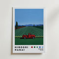 Mockup av Hiroshi Nagai Red Pickup affisch på vägg – köp enkelt hos Bozetto i hög kvalitet