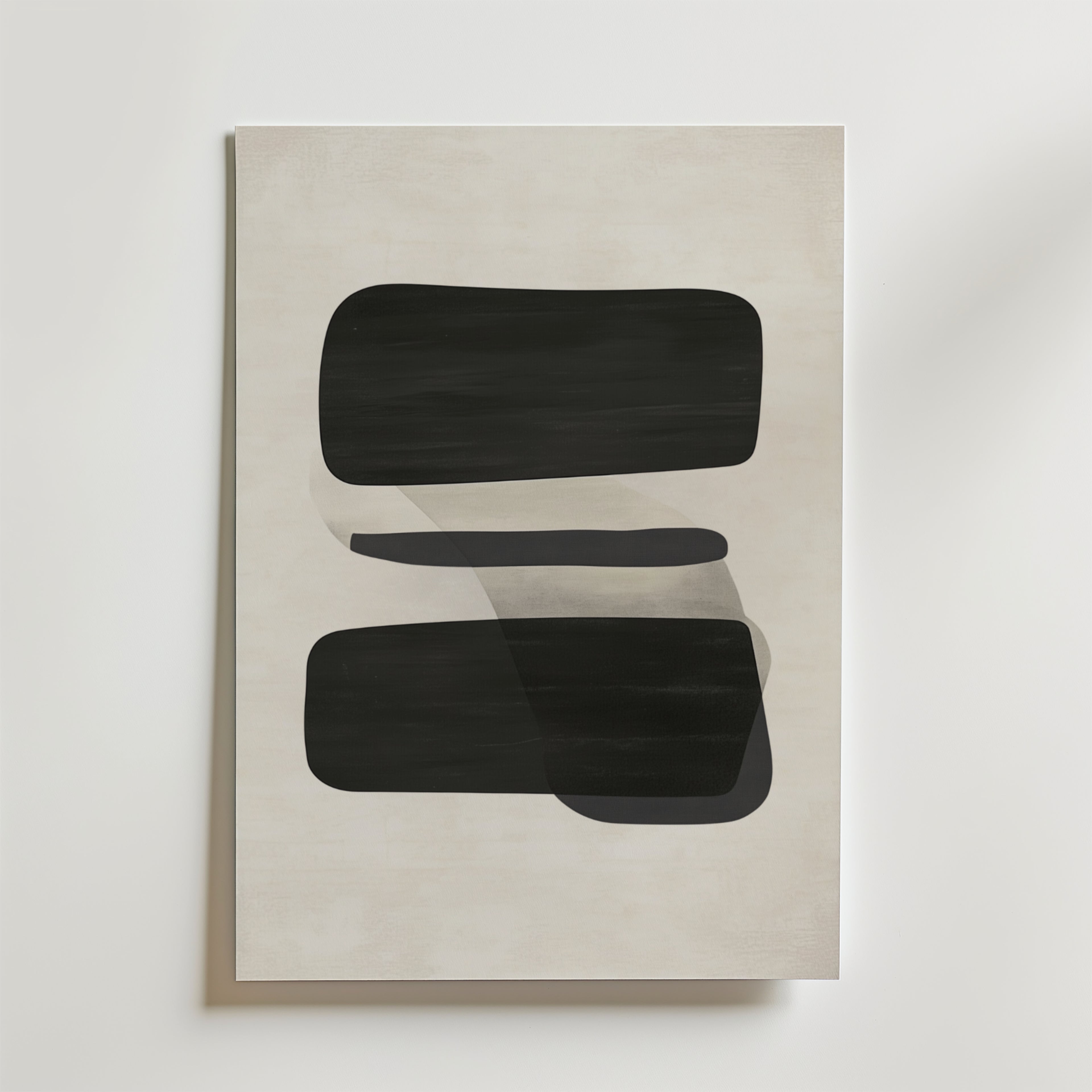 Abstract Layers – stilfullt konsttryck från Bozetto, tryckt på matt finpapper i hög tryckkvalitet