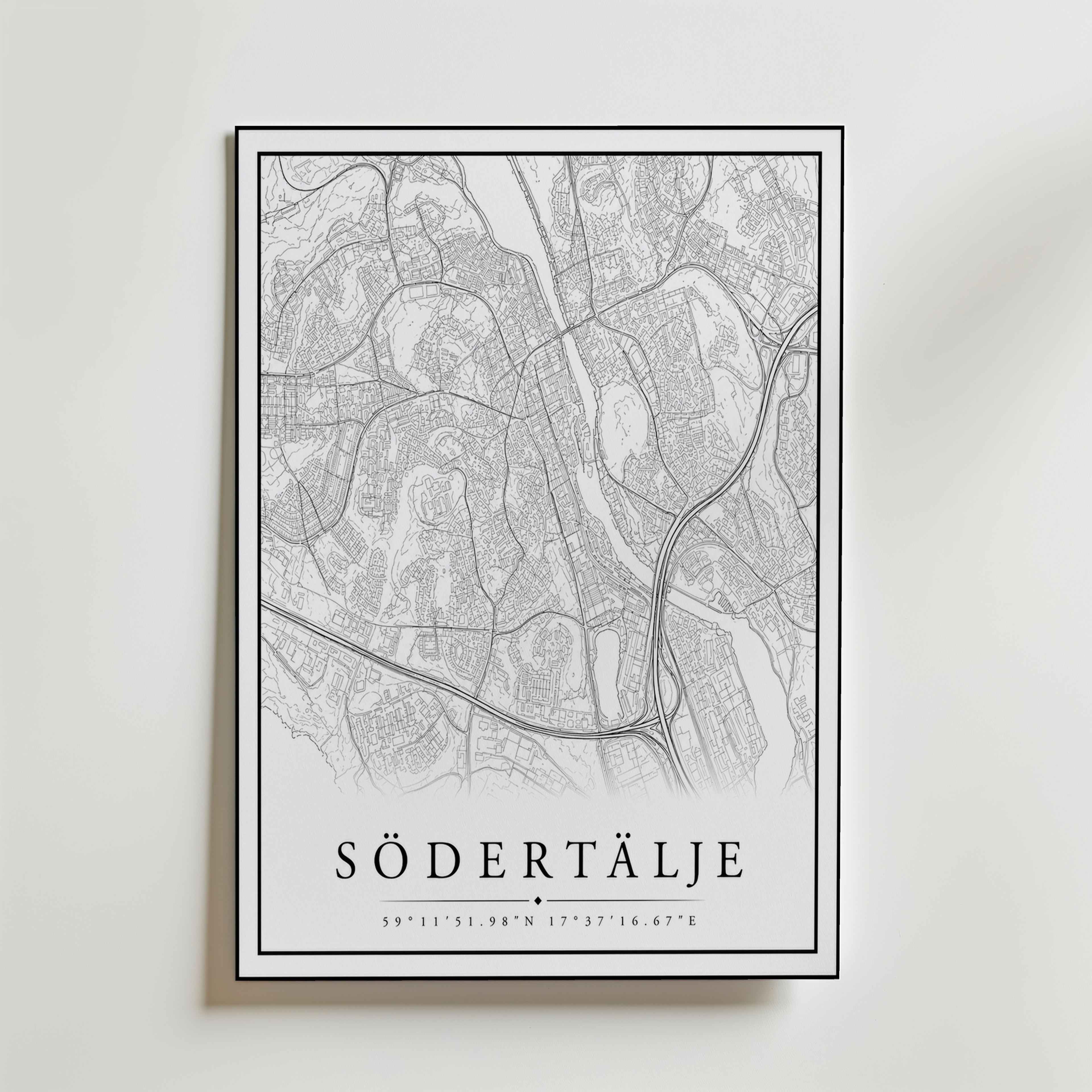 Storleksguide för Södertälje Karta – välj din favoritstorlek och beställ hos Bozetto