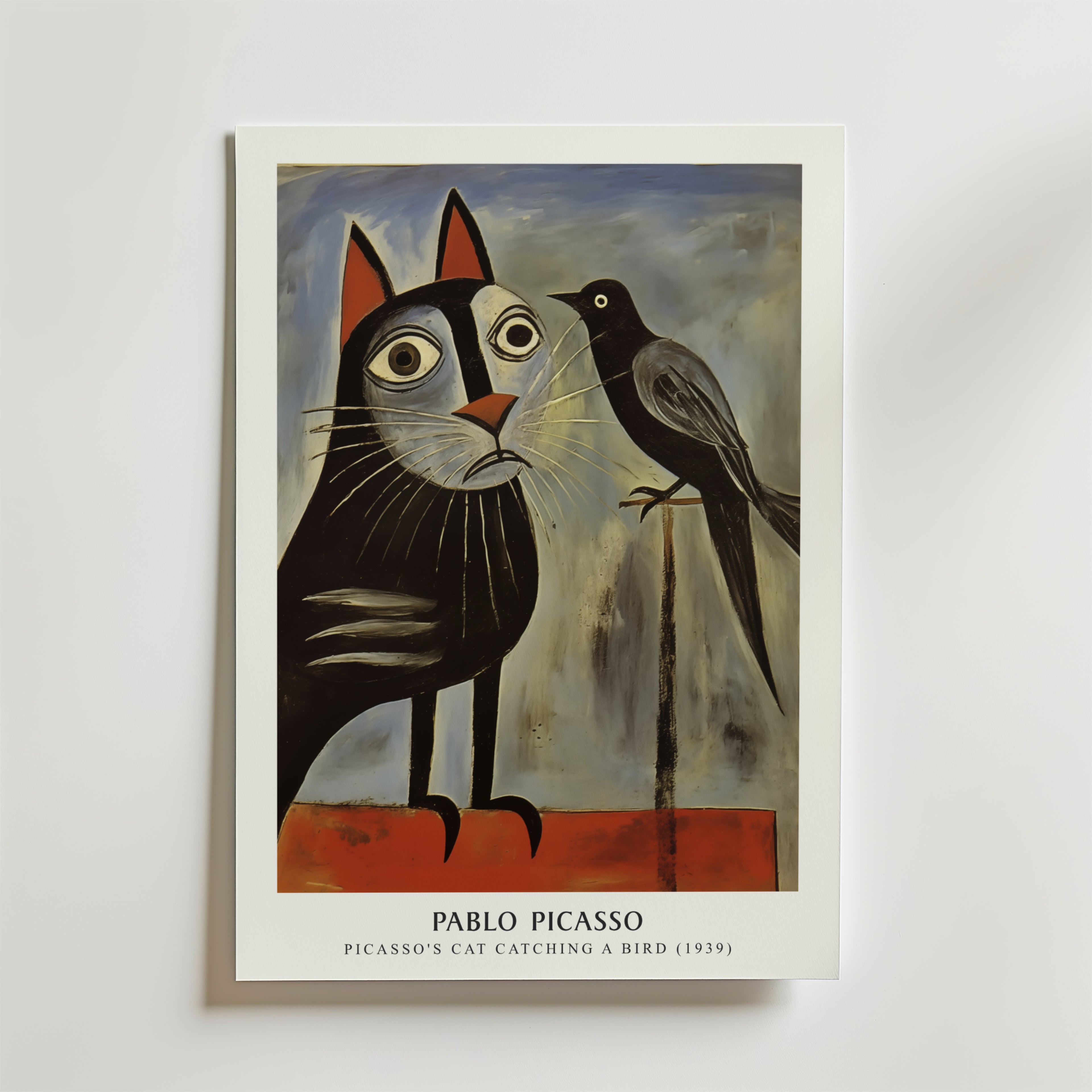 Picasso Staring Contest – stilfullt konsttryck från Bozetto, tryckt på matt finpapper