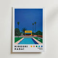 Mockup av Hiroshi Nagai California affisch på vägg – köp enkelt hos Bozetto i hög kvalitet