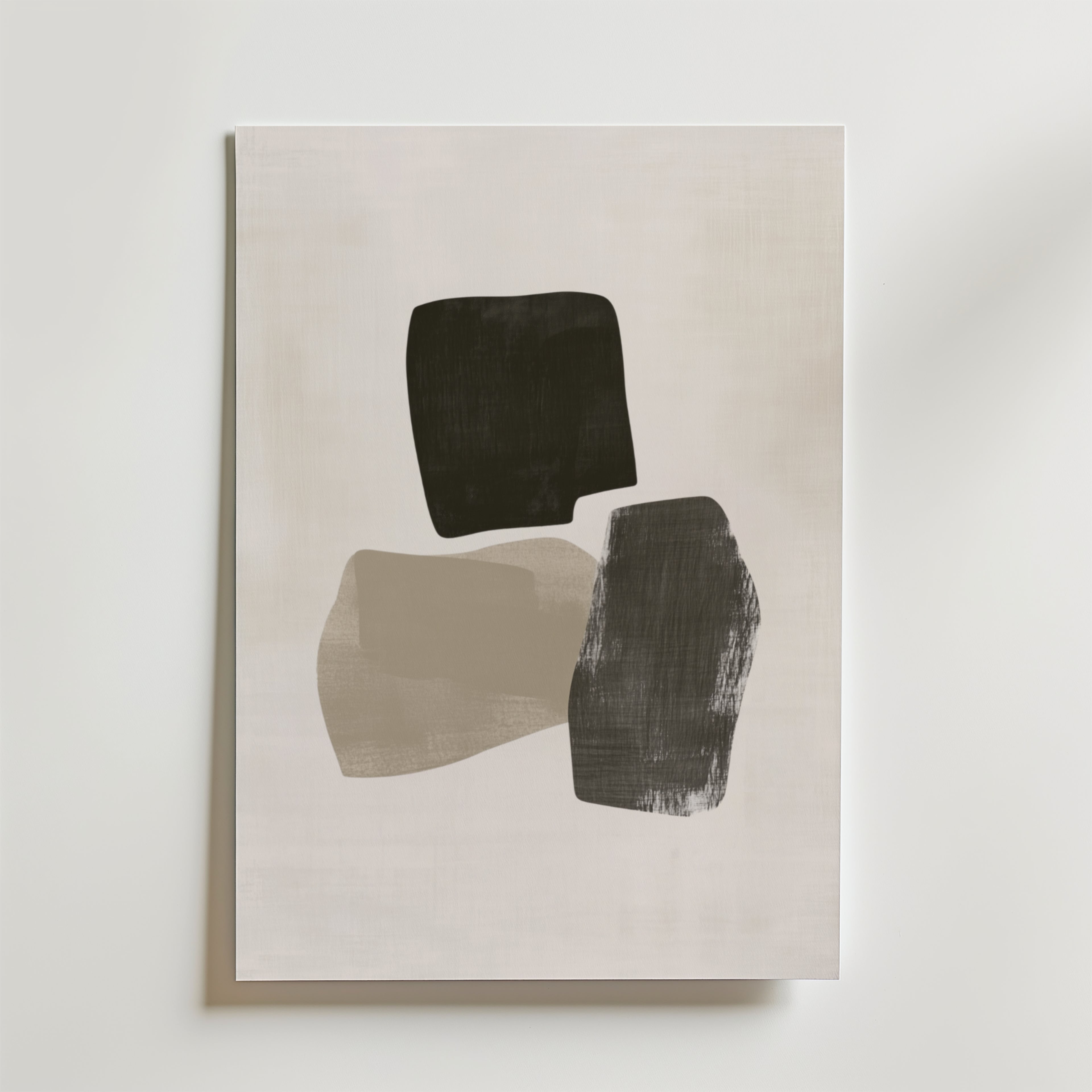 Muted Geometry – stilfullt konsttryck från Bozetto, tryckt på matt finpapper i hög tryckkvalitet