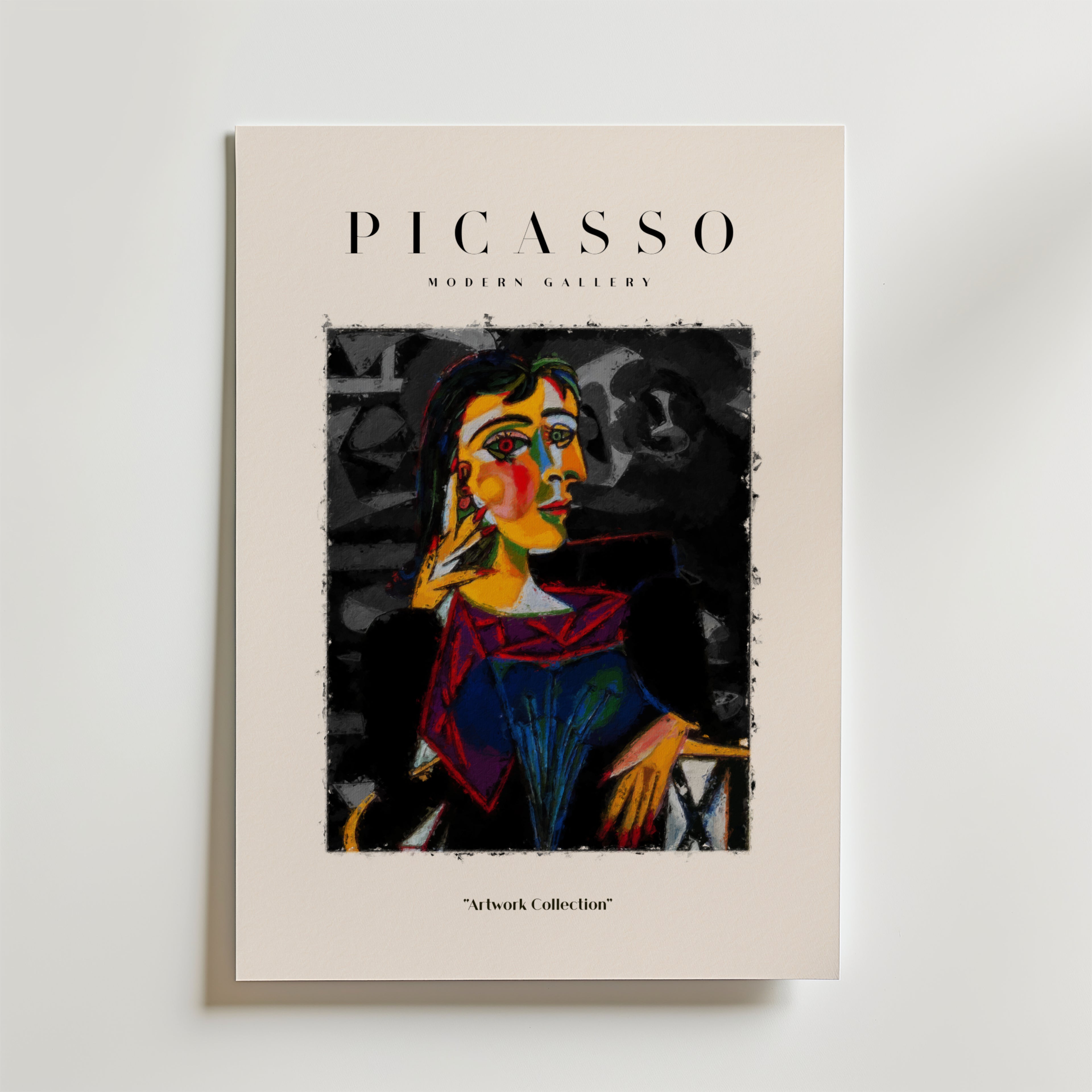 Picasso Abstract Elegance – stilfullt konsttryck från Bozetto, tryckt på matt finpapper
