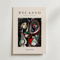 Picasso Inspired Mirror – stilfullt konsttryck från Bozetto, tryckt på matt finpapper