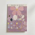 Hilma af Klint The Pink Flower affisch på neutral bakgrund – poster från Bozetto