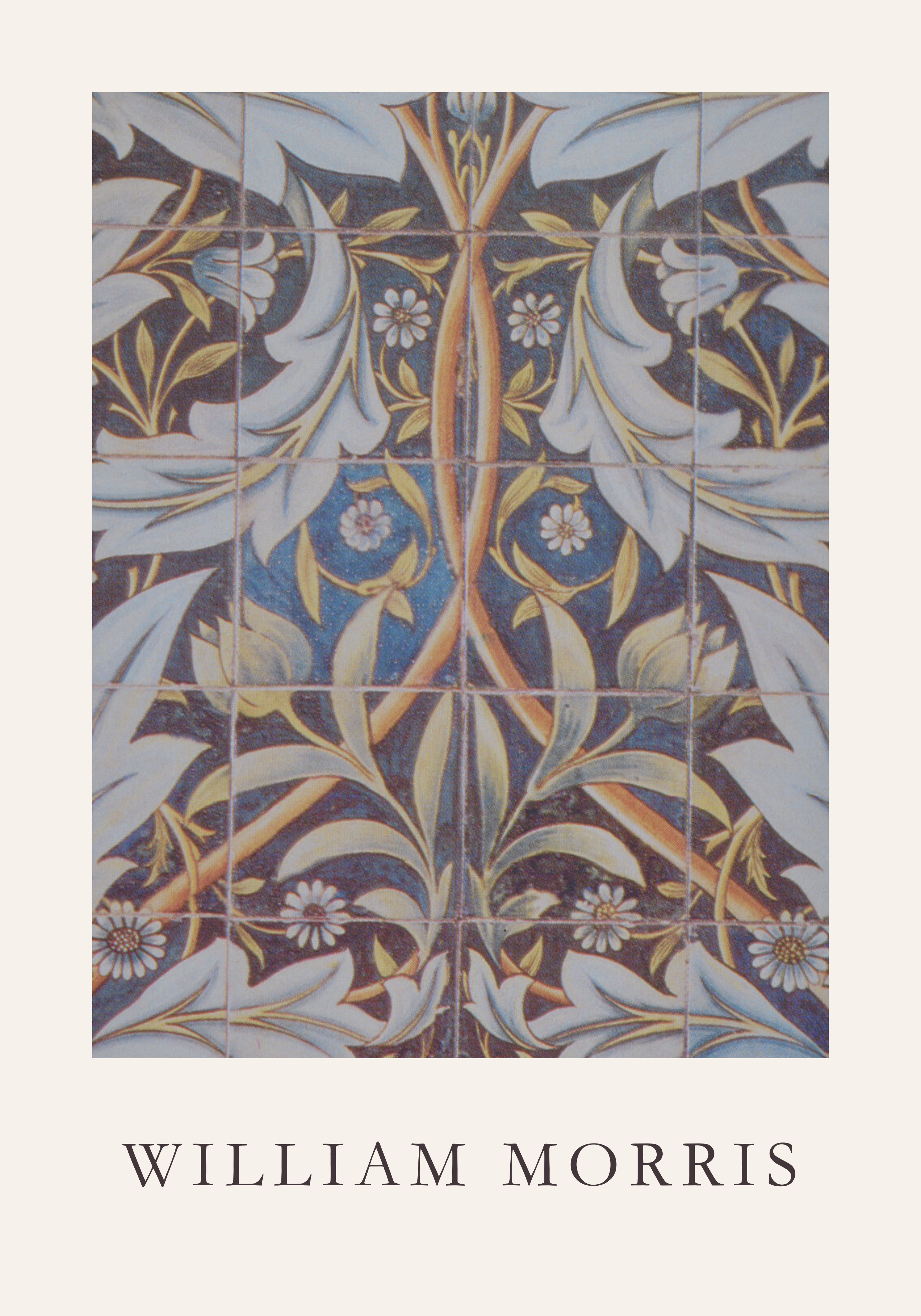 William Morris Ceramic Tiles poster visad rakt fram – Bozetto affisch i hög tryckkvalitet
